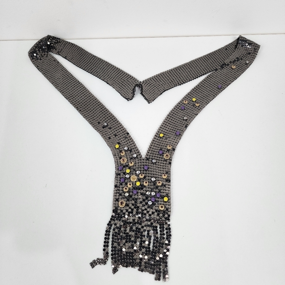Juicy Couture Sequin Mesh Scarf Necklace